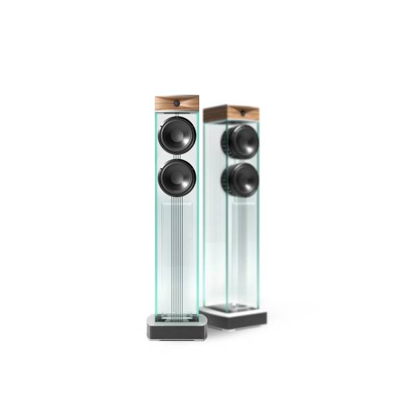 Waterfall Audio Niagara XT2 à Lyon - Enceintes Colonnes - Verre & Bois Massif